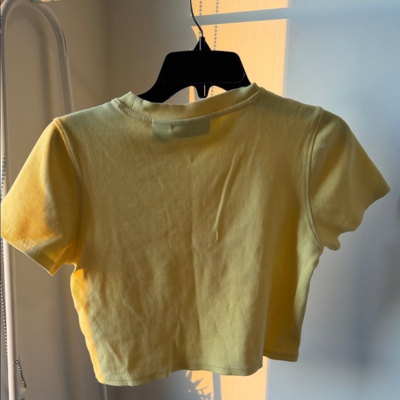 Urban Outfitters Fila X Hailey Bieber Yellow Crop Top - Picture 5 of 5